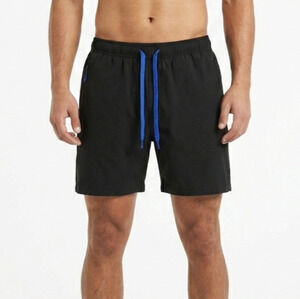 SEPARATEC Men's Activewear Shorts Black Size M Drawstring Athletic Gym Running